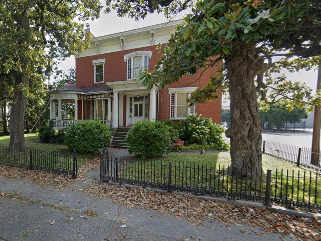 Thomas Wallace's house in Petersburg where Grant met President Lincoln on April 3rd, 1865. American Civil War.