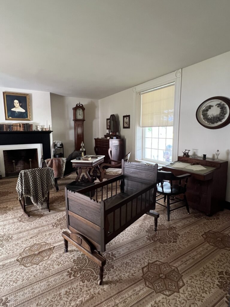 The master bedroom at the McLean House in the village of Appomattox Court House.