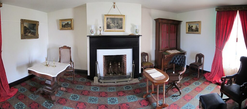 The front parlor of Wilmer McLean's house