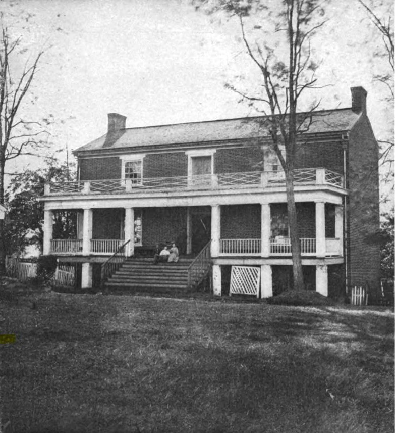 McLean House in 1865, just after the surrender at Appomattox Court House.