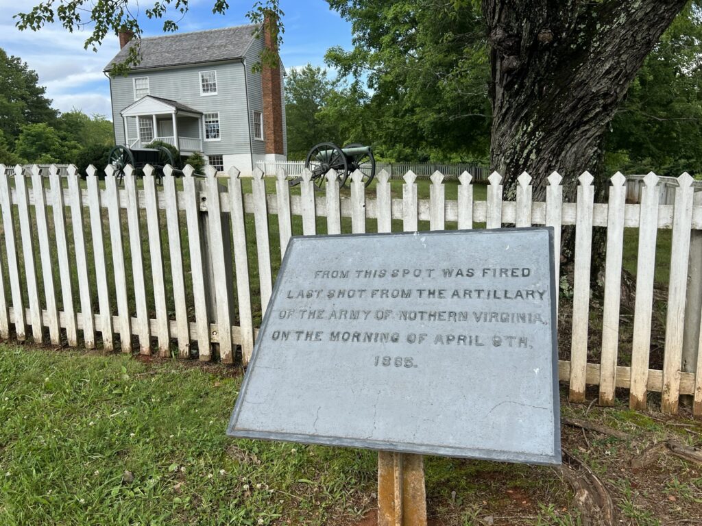 The plaque in front of the Peers House.