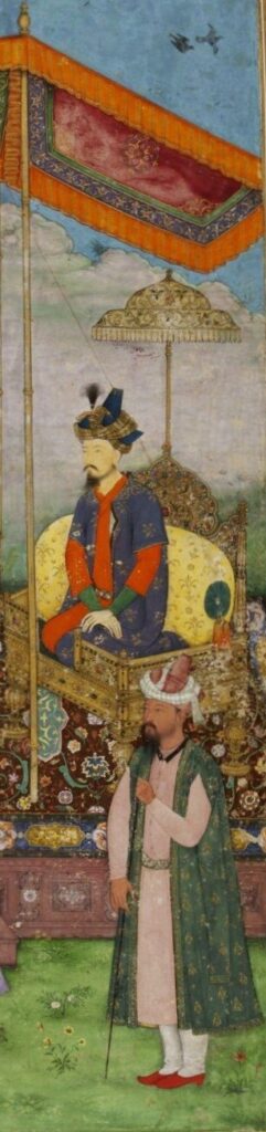 Humayun and Bairam Khan of the Mughal Empire in India