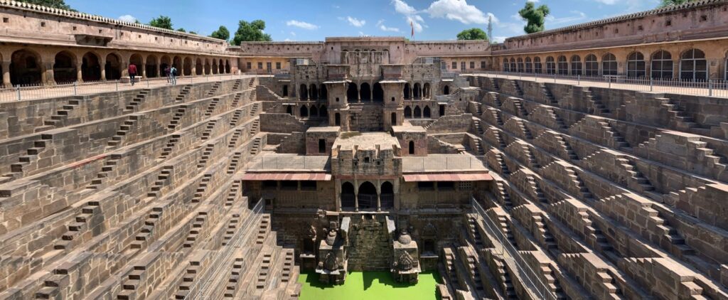 The Chand Baori stepwell, which dates to the 9th Century, in Rajasthan, India